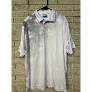 PGA Tour Golf Polo Shirt Adult XL White Logo‎ Casual Active Short Sleeve Mens